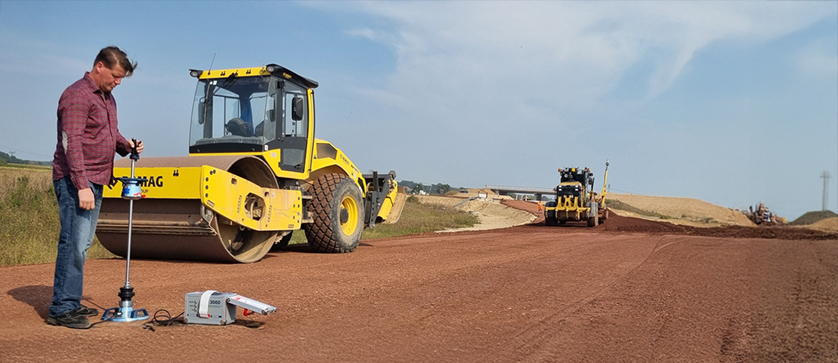 ZORN ZFG 3000 GPS полевое испытание уплотнения грунта